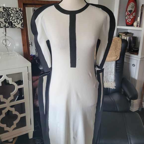 ISSEY MIYAKE Color Block Knit Dress - Picture 11 of 16